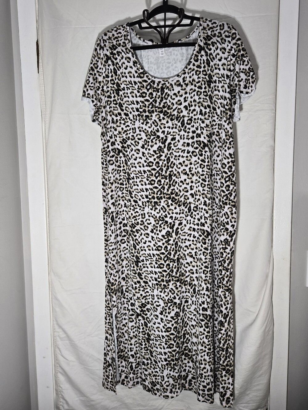 Tribal Leopard Print Maxi Dress